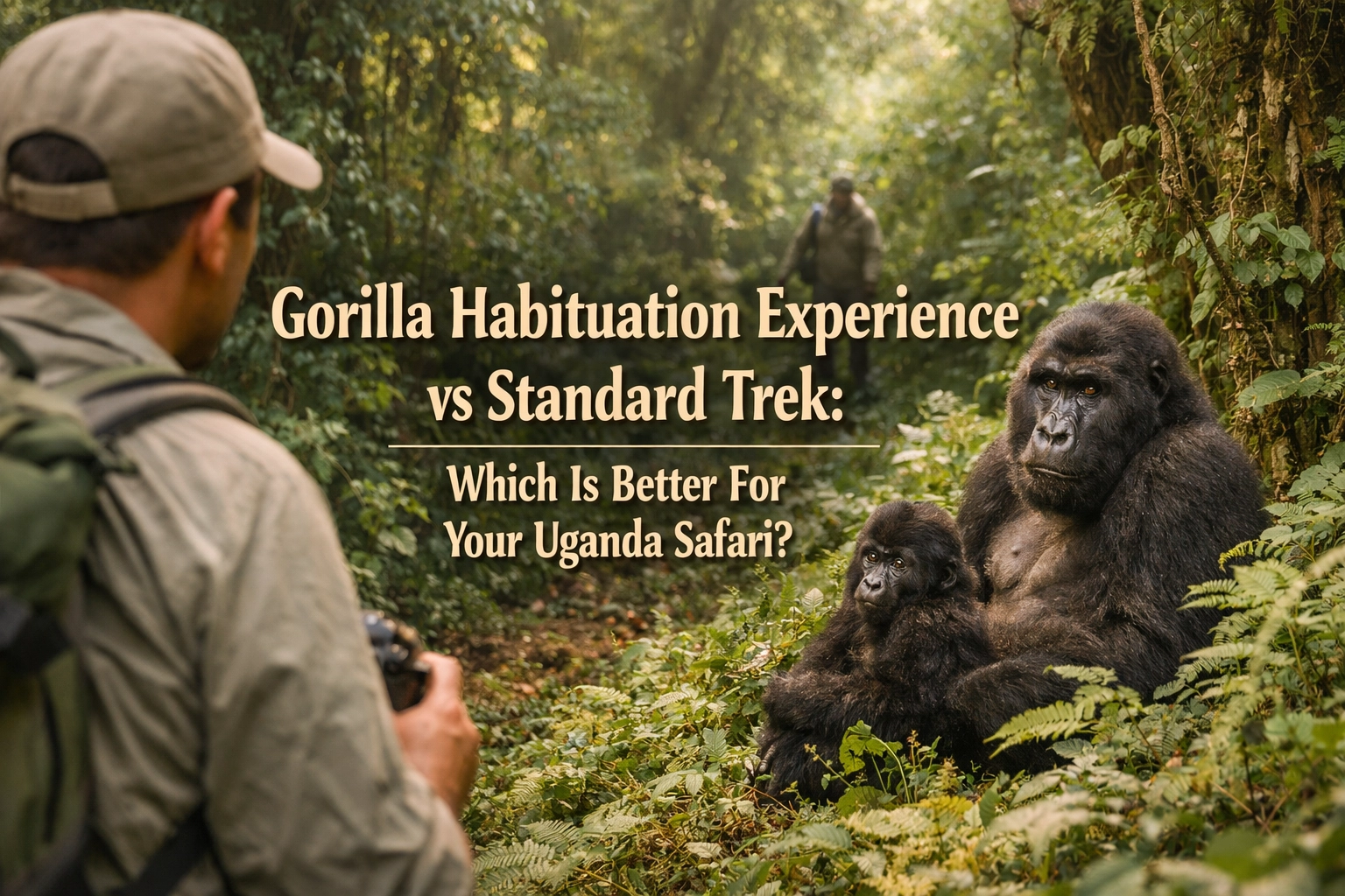 Standard Gorilla Trek vs Habituation: 5 Key Differences for Your Uganda Safari